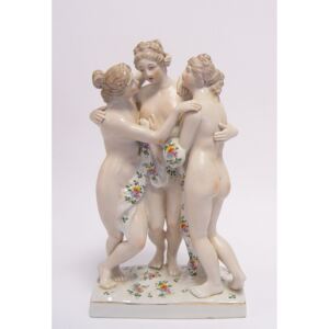 BrokInCZ Porcelánová soška 3 Grácie