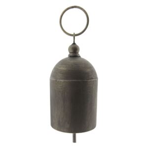 Šedý plechový zvonek - Ø 10*20 cm