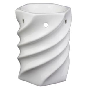Porcelánová aromalampa bílá 9,5 x 12,5 cm