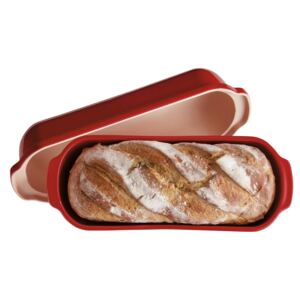 Forma na pečení chleba velká hranatá 40x16 cm Granátová, EMILE HENRY