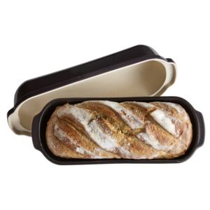 Forma na pečení chleba velká hranatá 40x16 cm Pepřová, EMILE HENRY