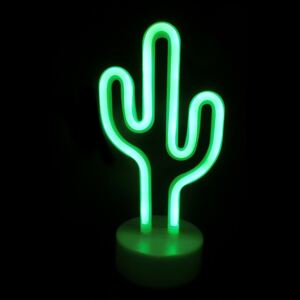 ACA DECOR Neonová lampička - Kaktus