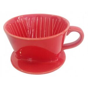Dripper Kaffia 1-2 šálky - keramický červený