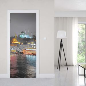 GLIX Fototapeta na dveře - Istanbul From The River | 91x211 cm