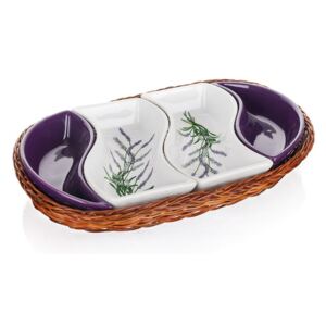 Banguet Lavender Servírovací mísy v košíku 30,5 cm