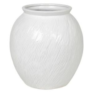 Váza 31 cm Broste SANDY - bílá
