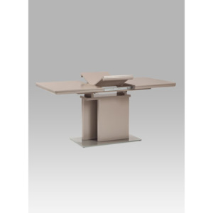 Jídelní stůl rozkládací 120+40x80 cm, vysoký lesk barva lanýž