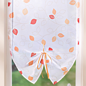 Blancheporte Záclonová vitráž Podzim oranžová 45x90cm