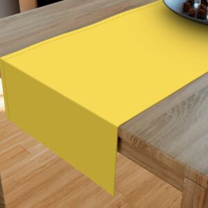Goldea bavlněný běhoun na stůl - žlutý 35x120 cm