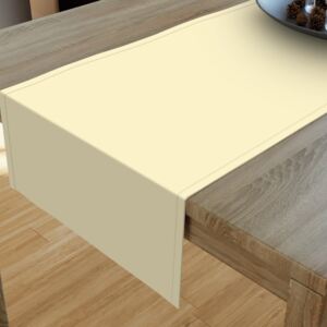 Goldea bavlněný běhoun na stůl - smetanový 20x140 cm