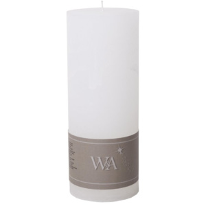 Wittkemper Living Rustikální svíčka válec bílá v. 18 cm