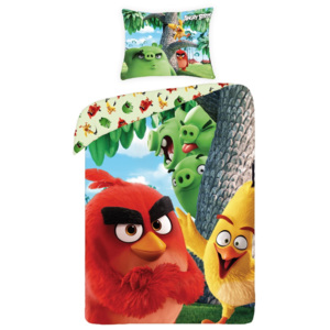 HALANTEX Povlečení Angry Birds Movie Red - 140x200, 70x90, 100% bavlna