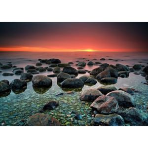 C13031V4 Fototapeta vliesová: Kameny na pláži (1) - 184x254 cm