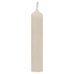 Krémová úzká krátká svíčka - Ø 2,1*11cm