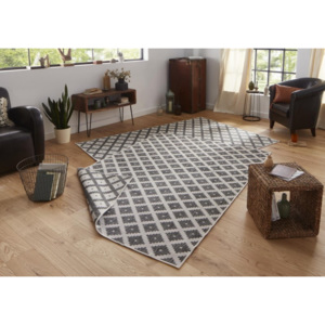 Hans Home | Kusový koberec Twin-Wendeteppiche 103126 grau creme, šedá - 80x250