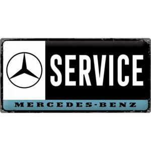 Nostalgic Art Plechová cedule: Mercedes-Benz Service - 25x50 cm