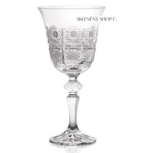 Aurum Crystal Broušené sklenice na víno LAURA 220 ml, 6 ks