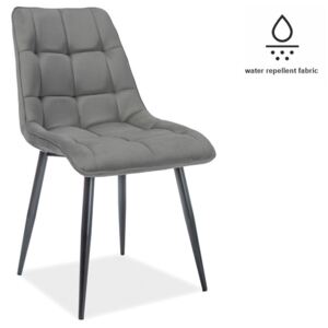 Signal Židle: CHIC MATT VELVET SIGNAL - stoličky/ kreslá: látka/ kov - Matt Velvet 99 čierna/ čierna