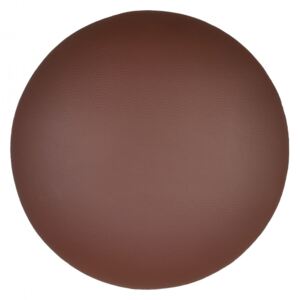 Čalouněný sedák Laya kulatý 35 cm tmavě hnědá - 2D