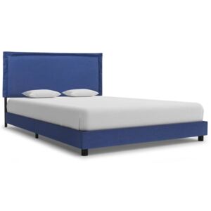 Rám postele modrý textil 120 x 200 cm