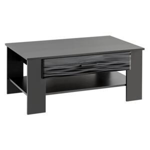BLADE4 stolek černý / SAHARA lesk, 105 x 65 x 46 cm,, černá, mdf