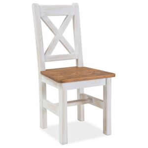Dřevěná jídelní židle v moderním dekoru borovice KN063
