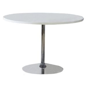 Jídelní stůl v luxusním jednoduchém designu bílá v extra vysokém lesku PAULIN