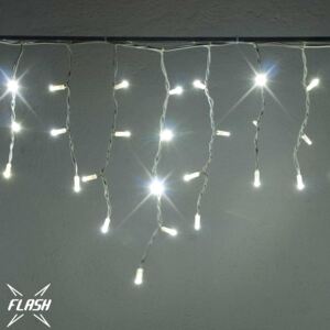 DecoLED LED světelné krápníky, FLASH, 3x0,5m, ledově bílá, 114 diod