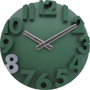Designové nástěnné hodiny JVD HC16.2 vylisované z jednoho kusu (designové hodiny v pastelových barvách)