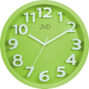 Zelené čitelné netikající tiché dětské hodiny JVD HA48.2 ( zelenkavé hodiny)