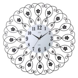 Paprskovité kovové skleněné designové hodiny JVD HJ86 (POŠTOVNÉ ZDARMA!!)