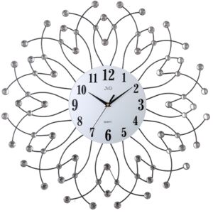 Luxusní kovové skleněné designové luxusní obrovské hodiny JVD HJ94 (POŠTOVNÉ ZDARMA!!)