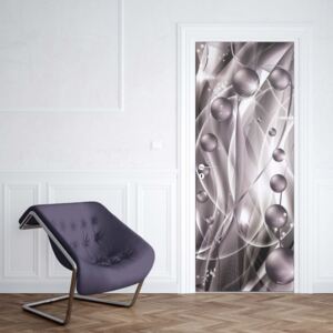 GLIX Fototapeta na dveře - 3D Modern Ornamental Design Purple | 91x211 cm