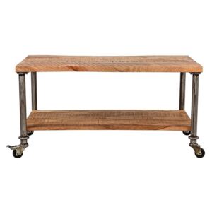 Odkládací stolek s deskou z mangového dřeva LABEL51 Flex, délka 90 cm