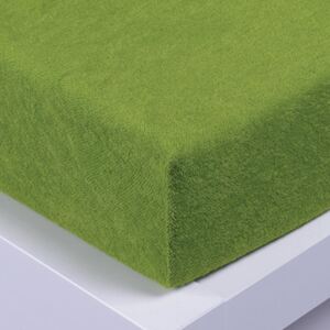 XPOSE® Froté prostěradlo Exclusive - zelené 90x200 cm