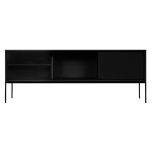NOO.MA Černý televizní stolek Met Media 160 × 42 × 60 cm