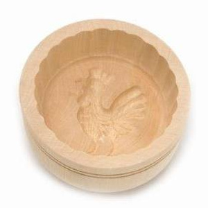 Forma na máslo kruhová - 250 g - javorové dřevo - Klawe