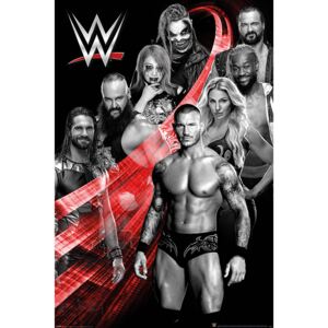 Plakát, Obraz - WWE - Superstars Swoosh, (61 x 91,5 cm)