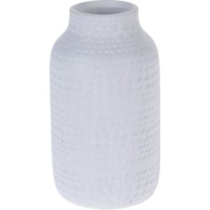 Keramická váza Asuan bílá, 19 cm