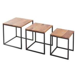 3SET konferenční-odkládací stolek FUSION masiv sheesham Nábytek | Obývací pokoj | Konferenční stolky | Konferenční stolky všechny