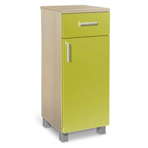 Nabytekmorava Koupelnová skříňka K26 barva skříňky: akát, barva dvířek: lemon lesk