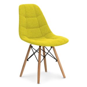 Skandinávská židle ANETA žlutá DOPRODEJ