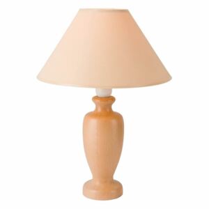 Stolní lampa na noční stolek, 1xE14, 40W, světle hnědá/oranžová