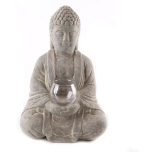 Sifcon Svícen na čajovou svíčku "Budha", 33,5cm