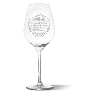 Sklenička na víno SABLIO - Rodina 5 350 ml