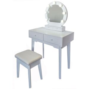 Kosmetický stolek se zrcadlem Beata, 75 x 40 x 133 cm