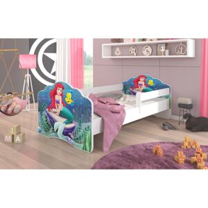 Dětská postel se zábranou - víla Ariel 140x70 cm Bez zásuvky