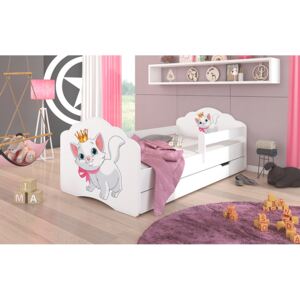 Dětské postele 160x80 cm Kočička Včetně zásuvky