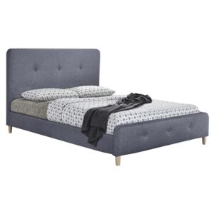 Manželská postel COLON 160 x 200 cm šedá Matrace: Bez matrace