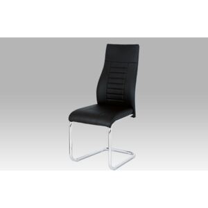 Jídelní židle HC-955 BK černá koženka chrom HC-955 BK